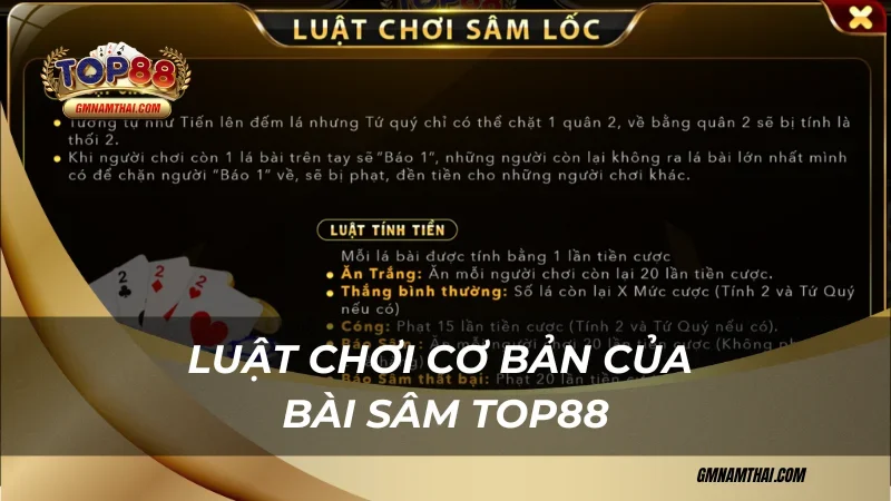 Luật chơi cơ bản sâm Top88